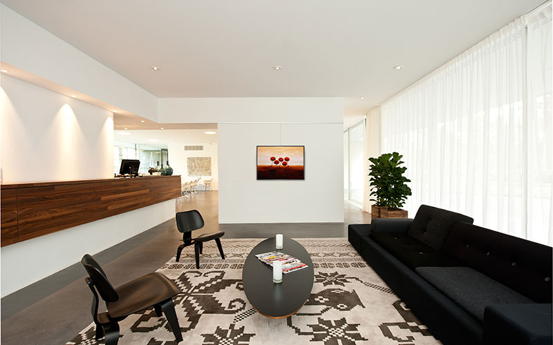 2001 skenor monterade i reception